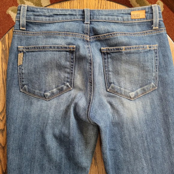 Paige Monica Hoxton Skinny Medium-Dark Wash Jeans Size Women's 27 - Picture 6 of 13